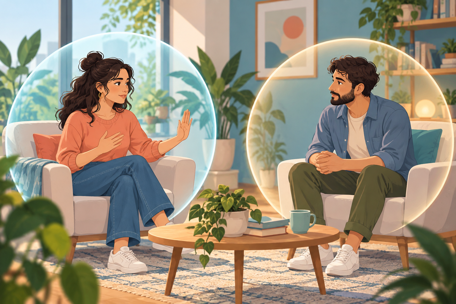 Ilustración sobre la importancia del consentimiento y el respeto a los límites personales