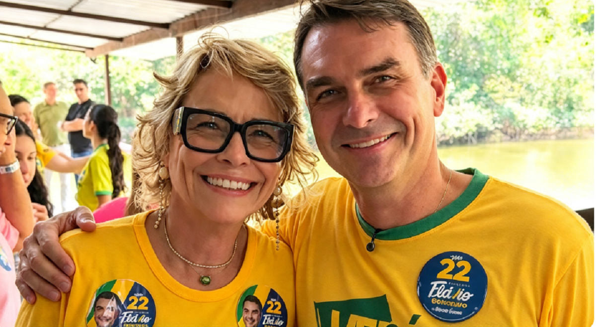 Captura del perfil de Instagram de Rogéria Bolsonaro con imágenes de su familia.