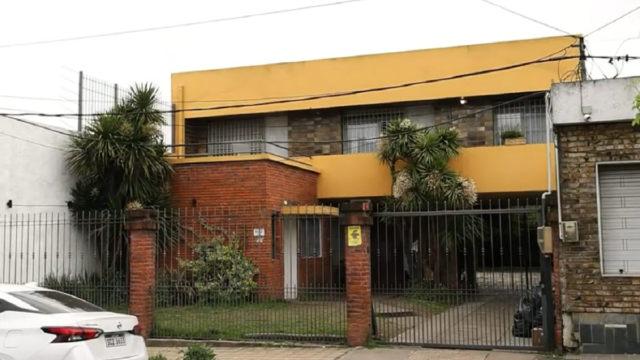 Fachada del centro de protección infantil Los Tulipanes del INAU en Las Piedras.